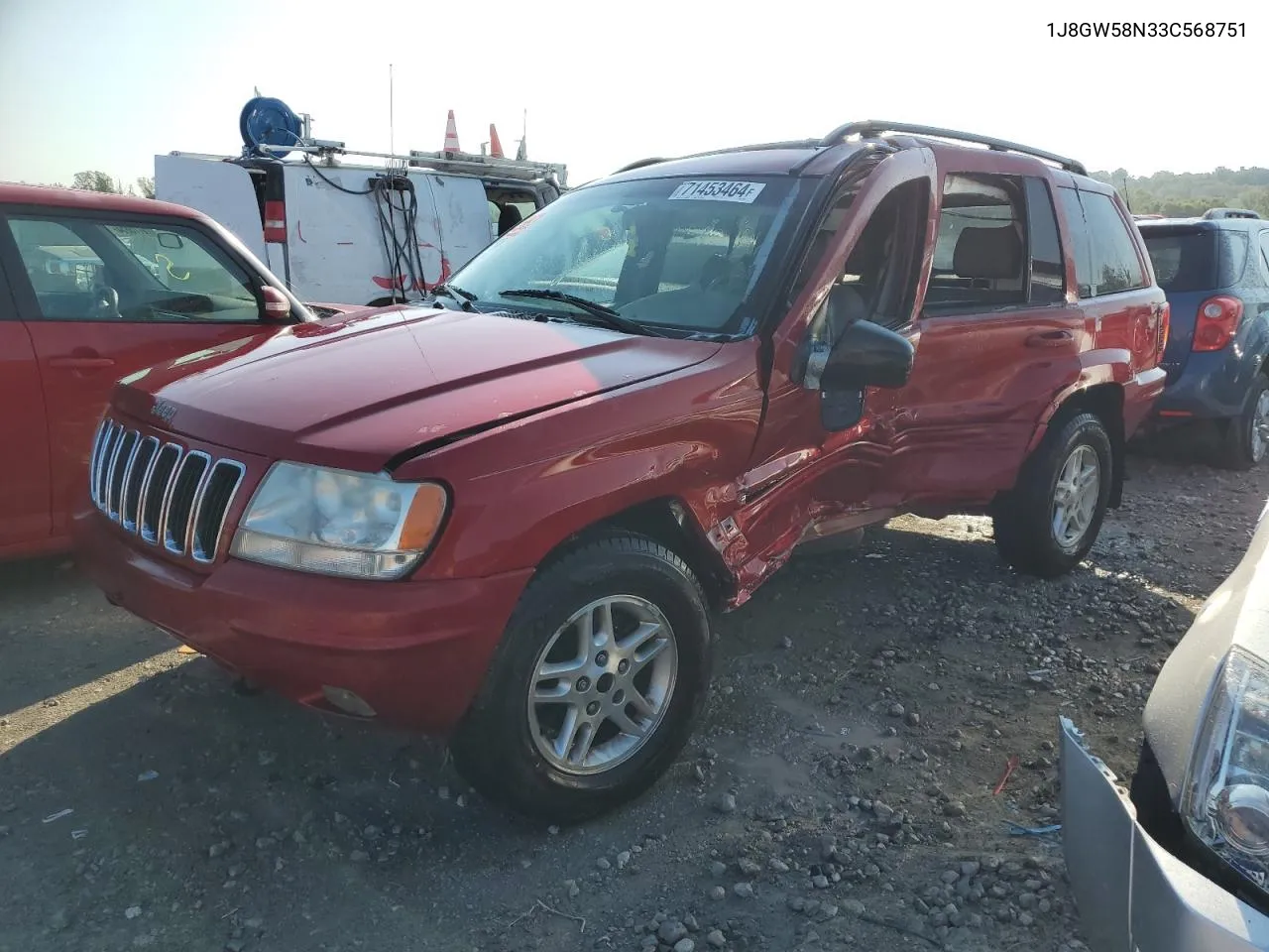 2003 Jeep Grand Cherokee Limited VIN: 1J8GW58N33C568751 Lot: 71453464