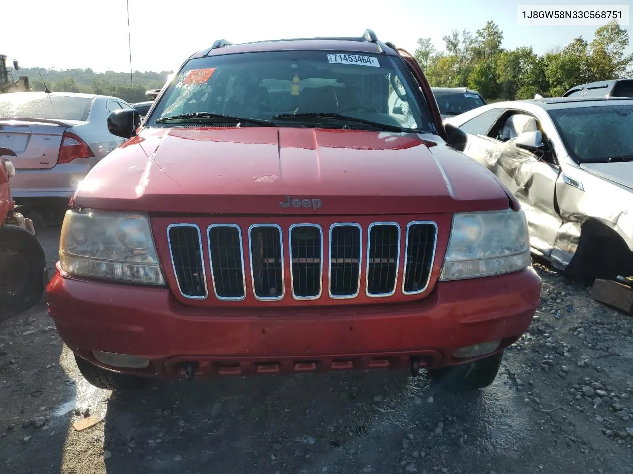 2003 Jeep Grand Cherokee Limited VIN: 1J8GW58N33C568751 Lot: 71453464