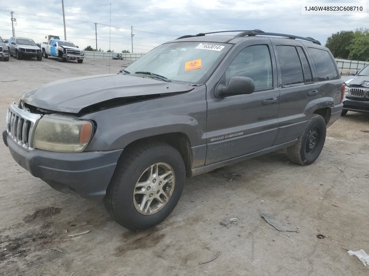 2003 Jeep Grand Cherokee Laredo VIN: 1J4GW48S23C608710 Lot: 71653014