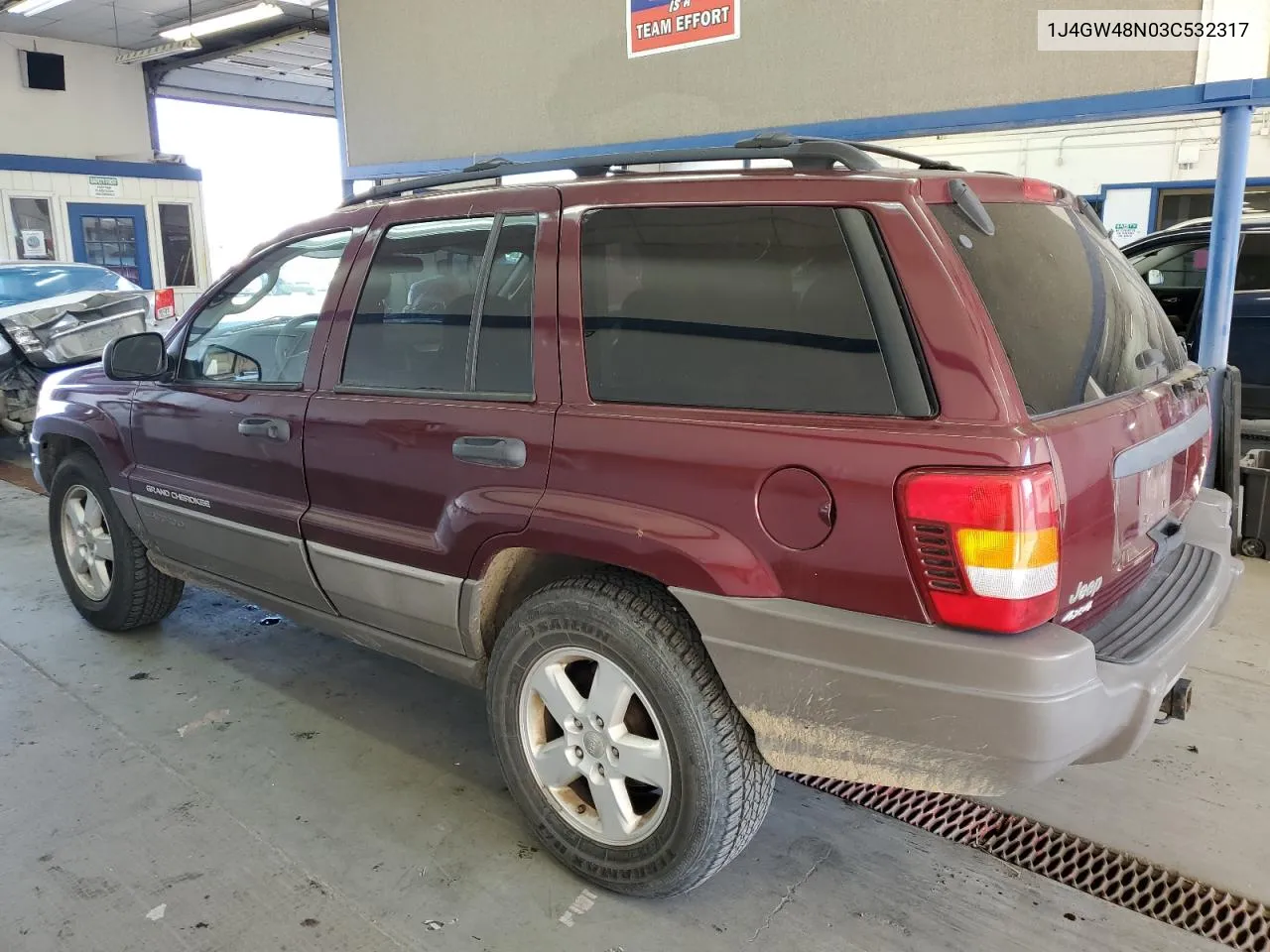 2003 Jeep Grand Cherokee Laredo VIN: 1J4GW48N03C532317 Lot: 72146684