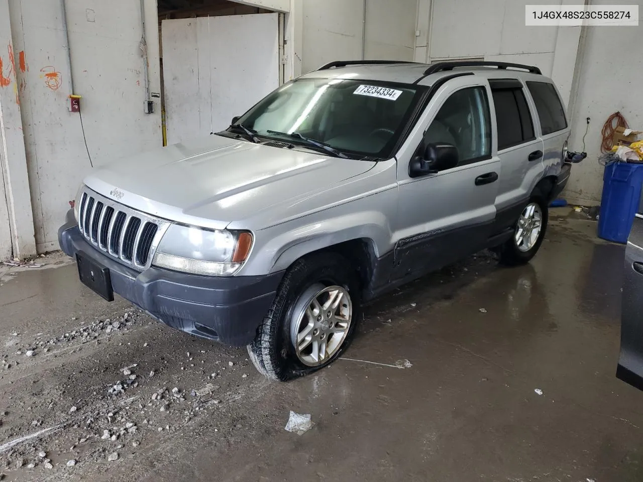 2003 Jeep Grand Cherokee Laredo VIN: 1J4GX48S23C558274 Lot: 73234334