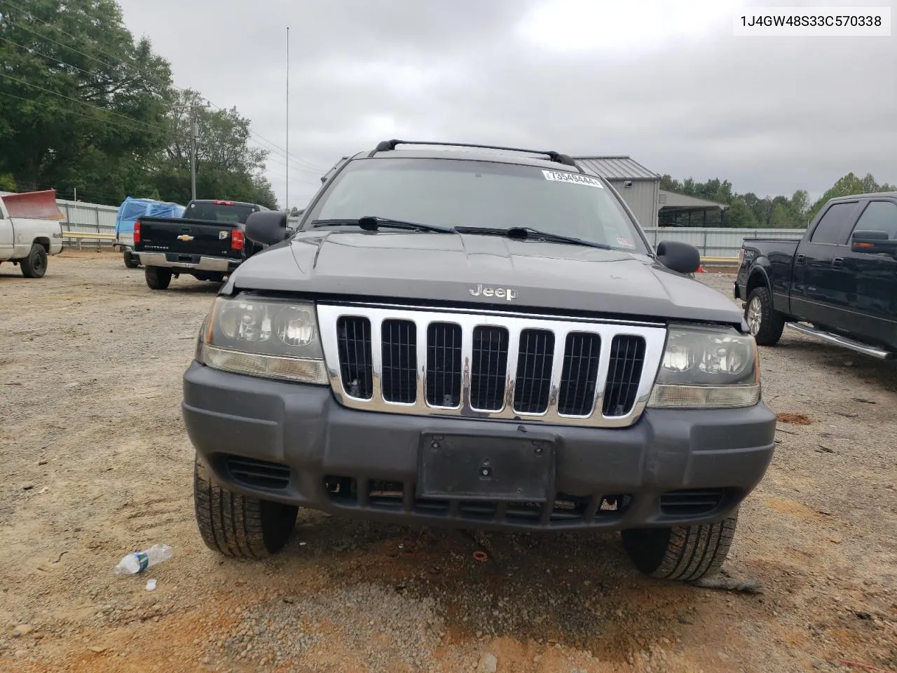 2003 Jeep Grand Cherokee Laredo VIN: 1J4GW48S33C570338 Lot: 73549444