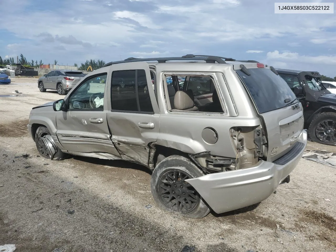 2003 Jeep Grand Cherokee Limited VIN: 1J4GX58S03C522122 Lot: 74716374