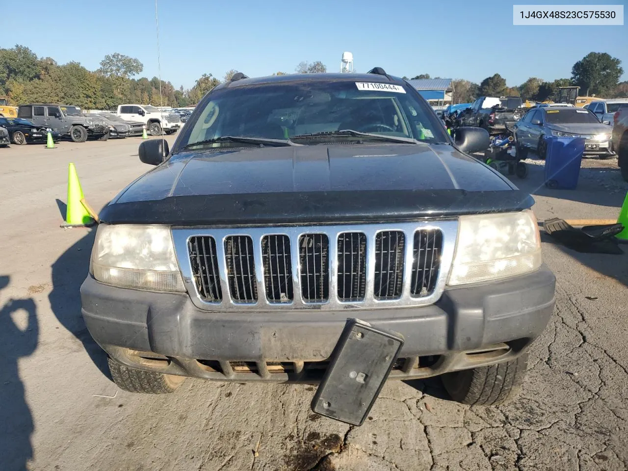 2003 Jeep Grand Cherokee Laredo VIN: 1J4GX48S23C575530 Lot: 77100444