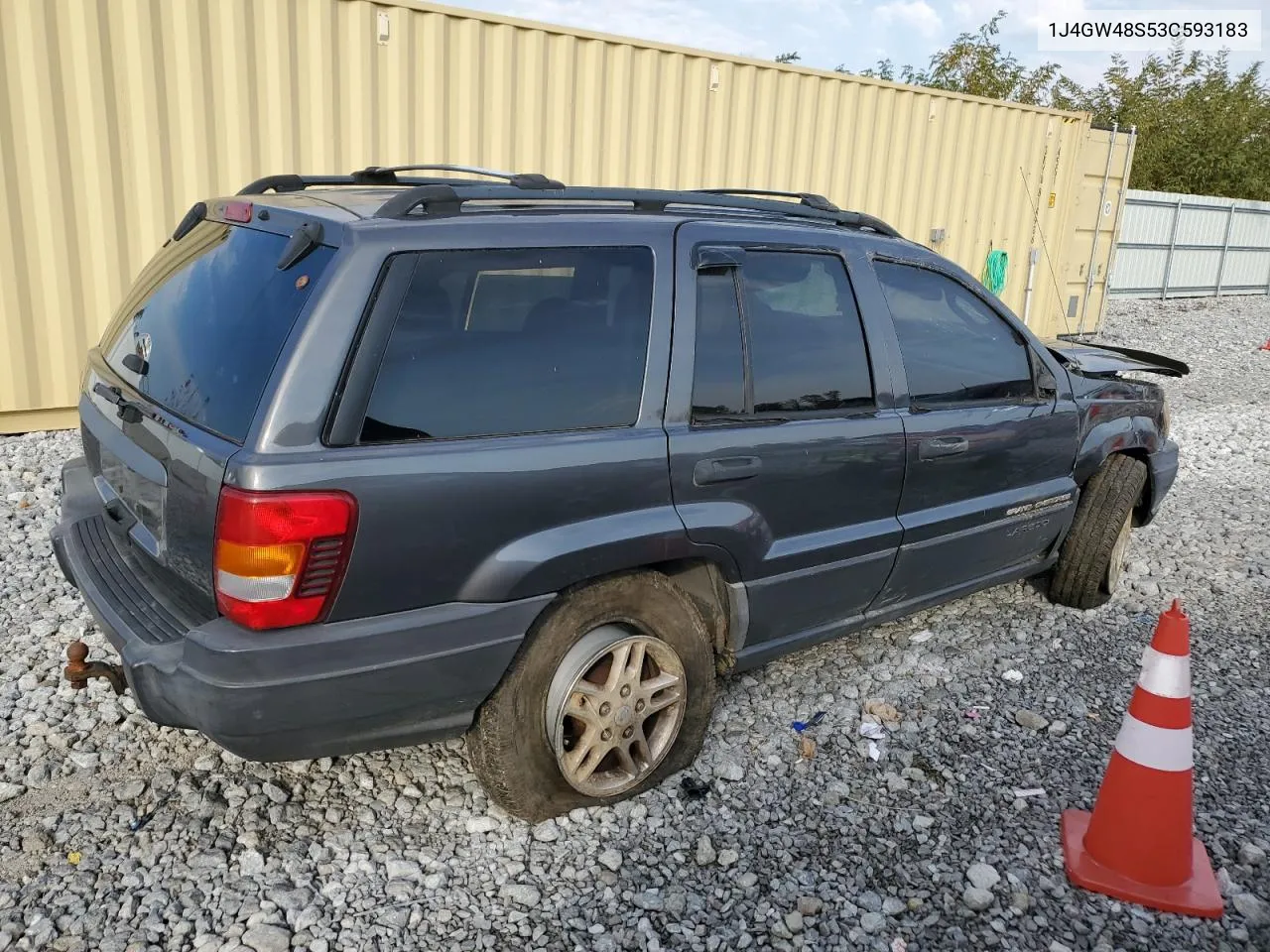 2003 Jeep Grand Cherokee Laredo VIN: 1J4GW48S53C593183 Lot: 77427724