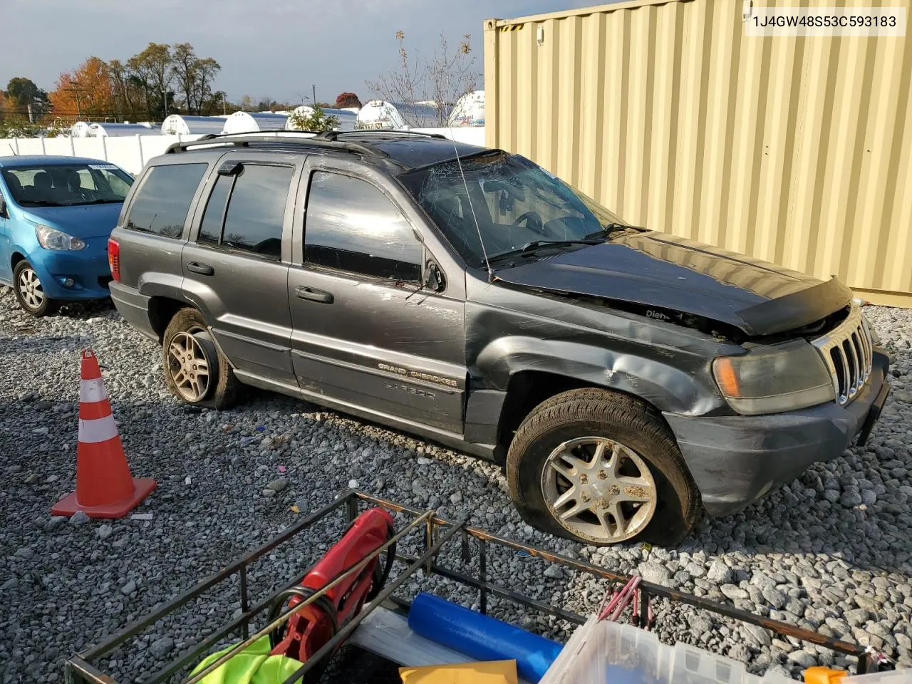 2003 Jeep Grand Cherokee Laredo VIN: 1J4GW48S53C593183 Lot: 77427724