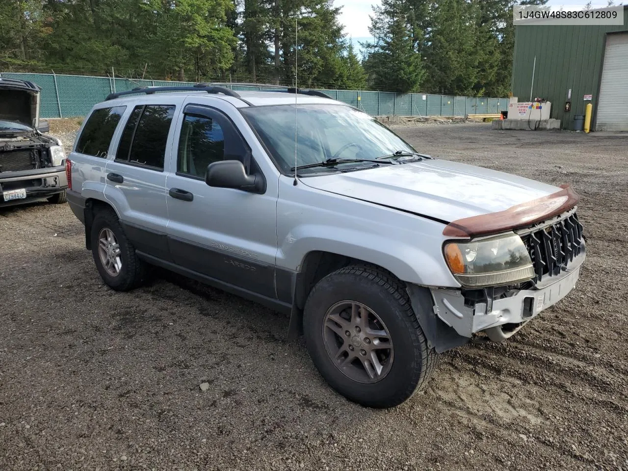 2003 Jeep Grand Cherokee Laredo VIN: 1J4GW48S83C612809 Lot: 77913174