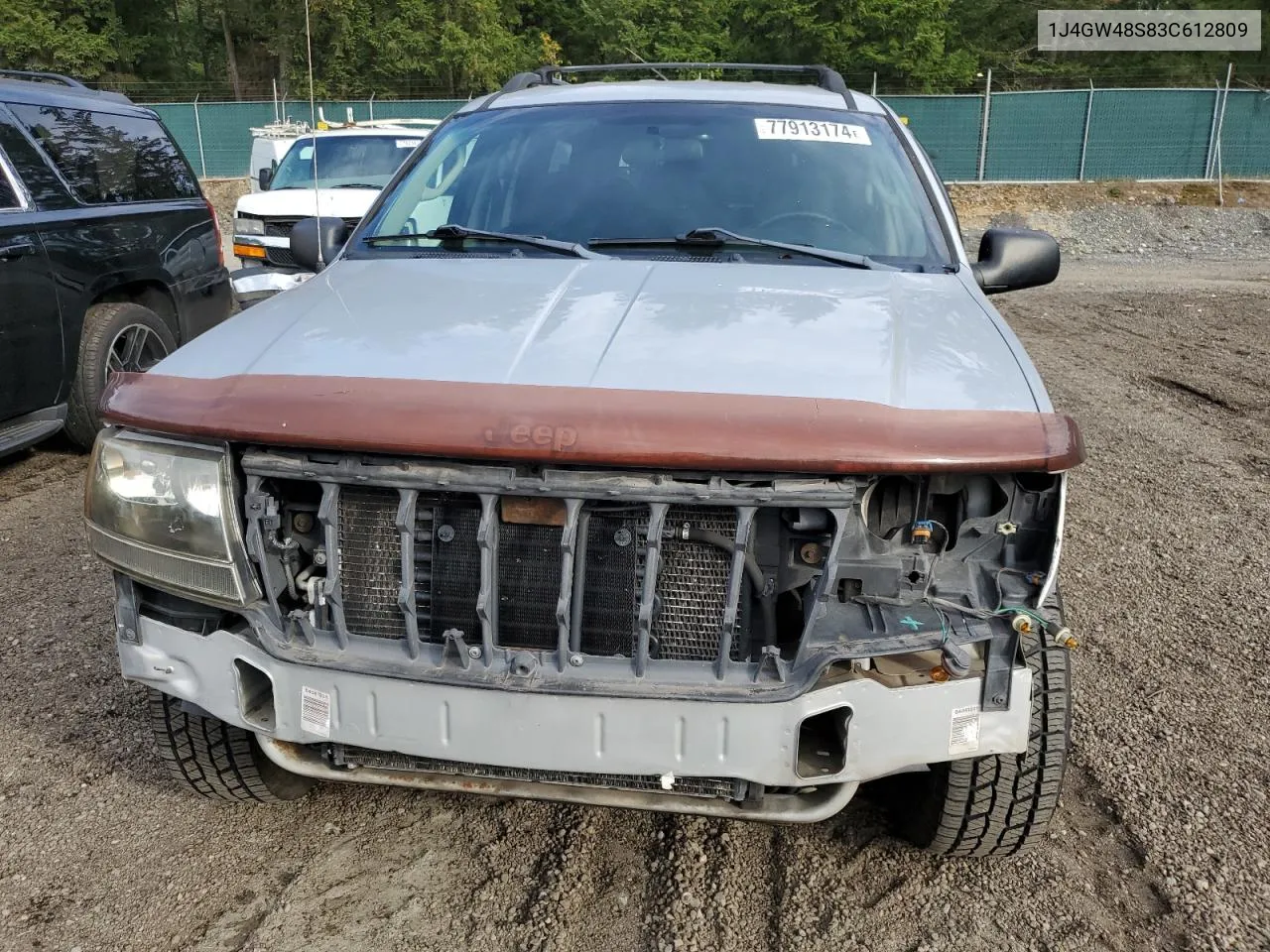 2003 Jeep Grand Cherokee Laredo VIN: 1J4GW48S83C612809 Lot: 77913174