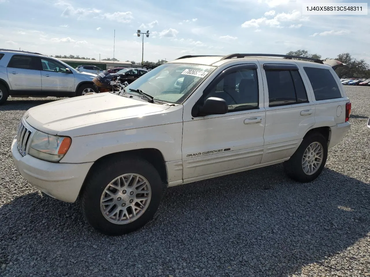 2003 Jeep Grand Cherokee Limited VIN: 1J4GX58S13C548311 Lot: 78265034