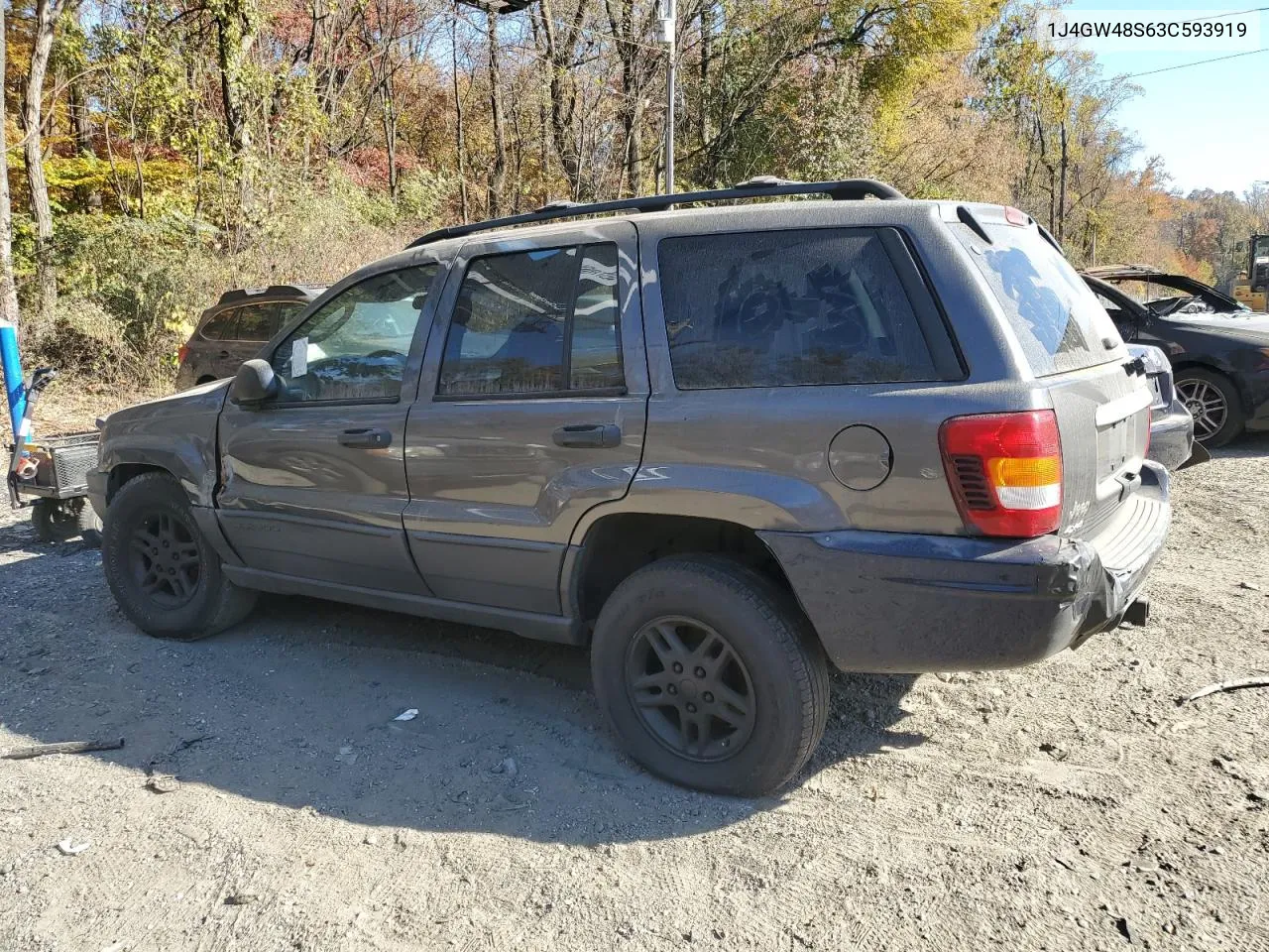 2003 Jeep Grand Cherokee Laredo VIN: 1J4GW48S63C593919 Lot: 78851114