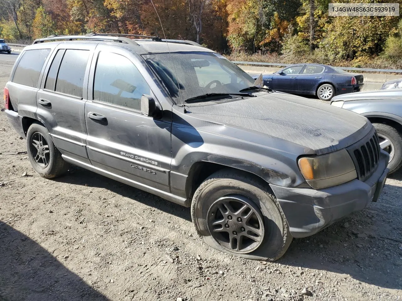 2003 Jeep Grand Cherokee Laredo VIN: 1J4GW48S63C593919 Lot: 78851114