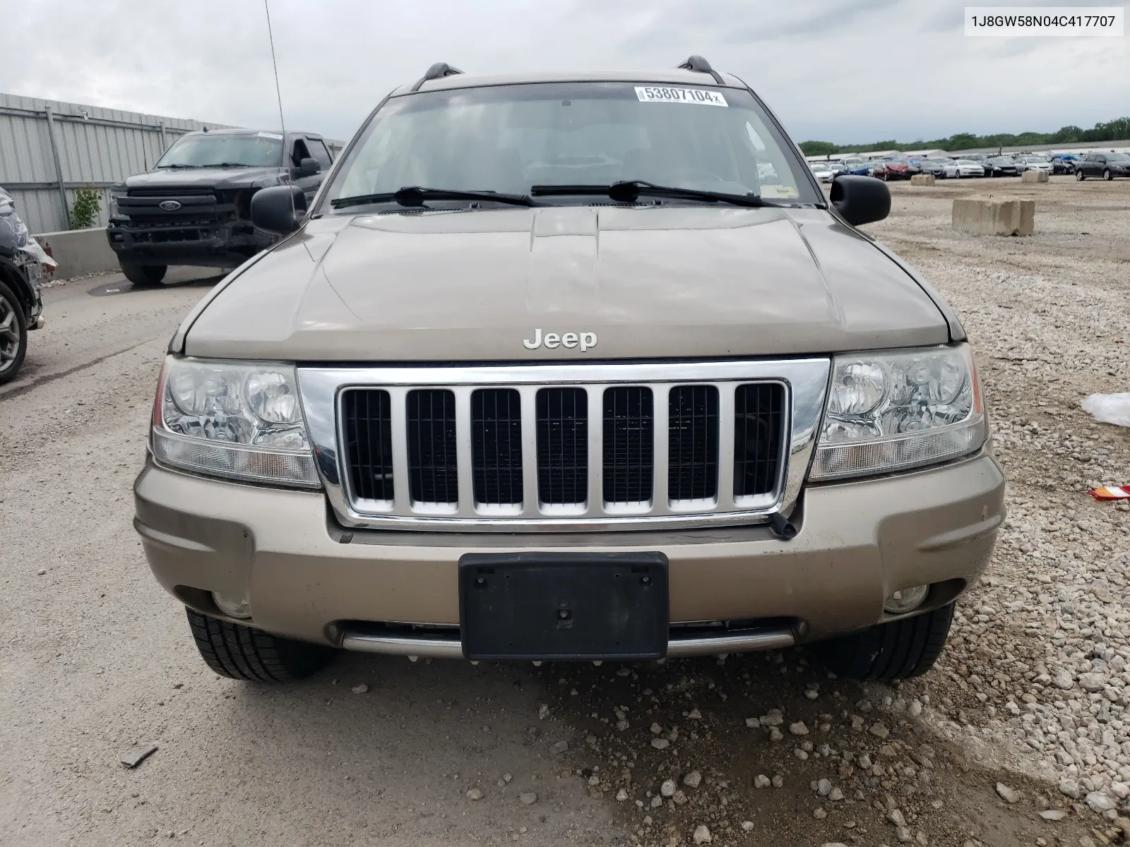 2004 Jeep Grand Cherokee Limited VIN: 1J8GW58N04C417707 Lot: 53807104