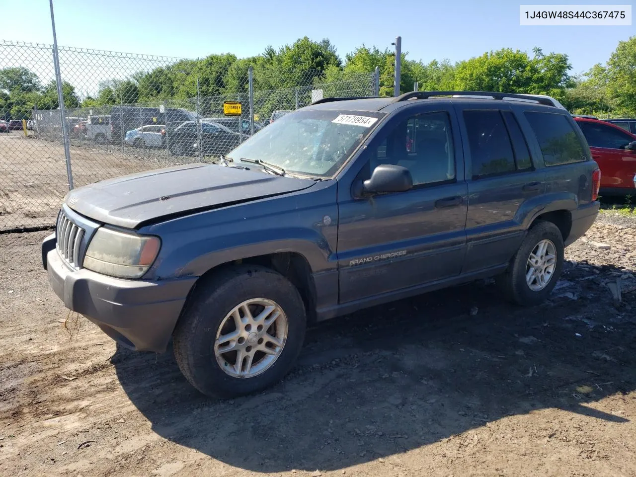 1J4GW48S44C367475 2004 Jeep Grand Cherokee Laredo