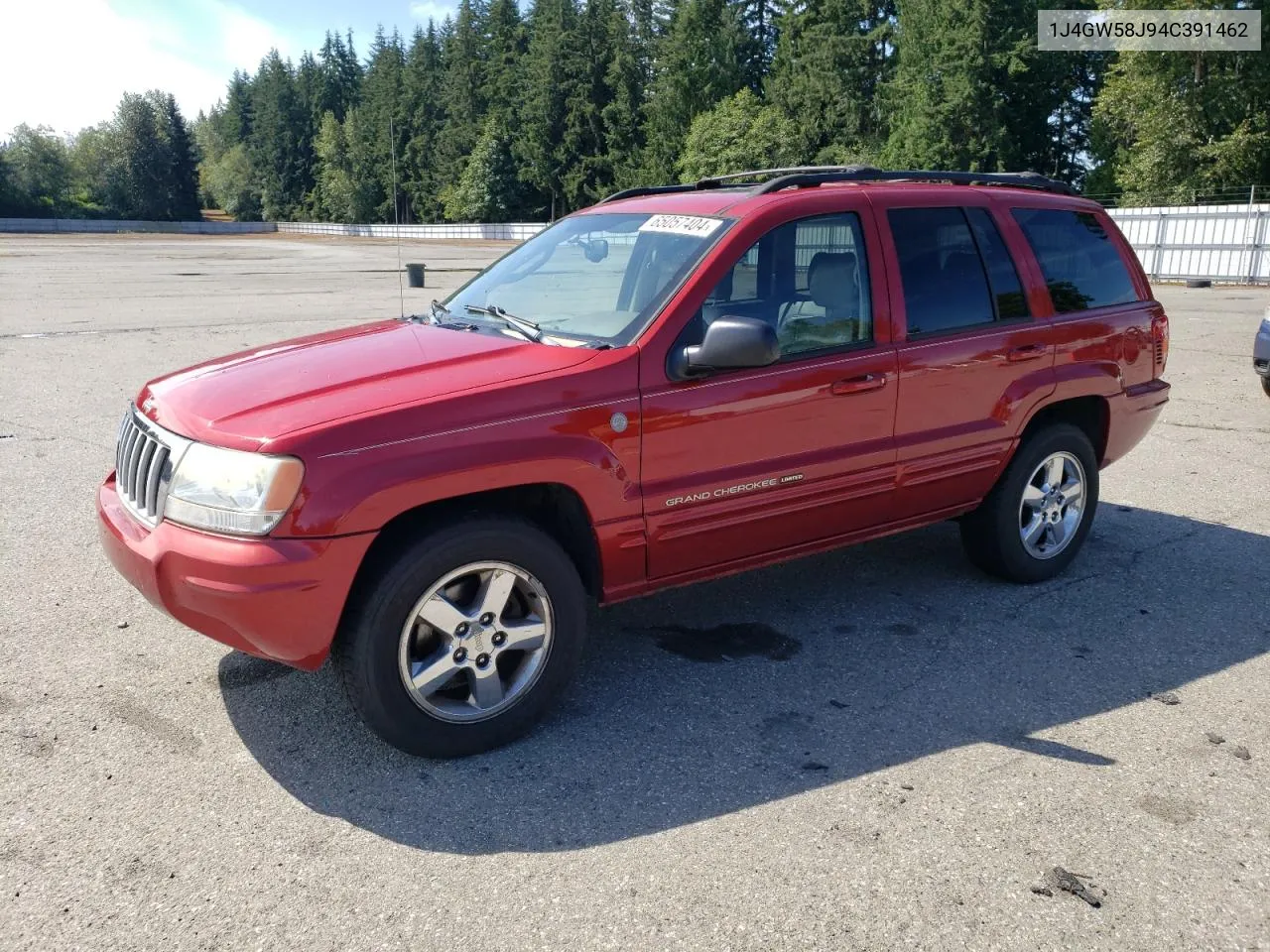 2004 Jeep Grand Cherokee Limited VIN: 1J4GW58J94C391462 Lot: 65057404