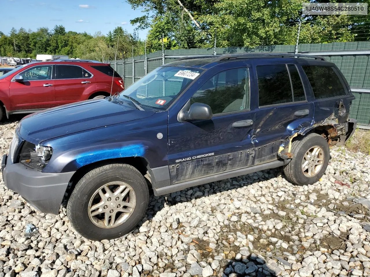 2004 Jeep Grand Cherokee Laredo VIN: 1J4GW48S54C280510 Lot: 69607234