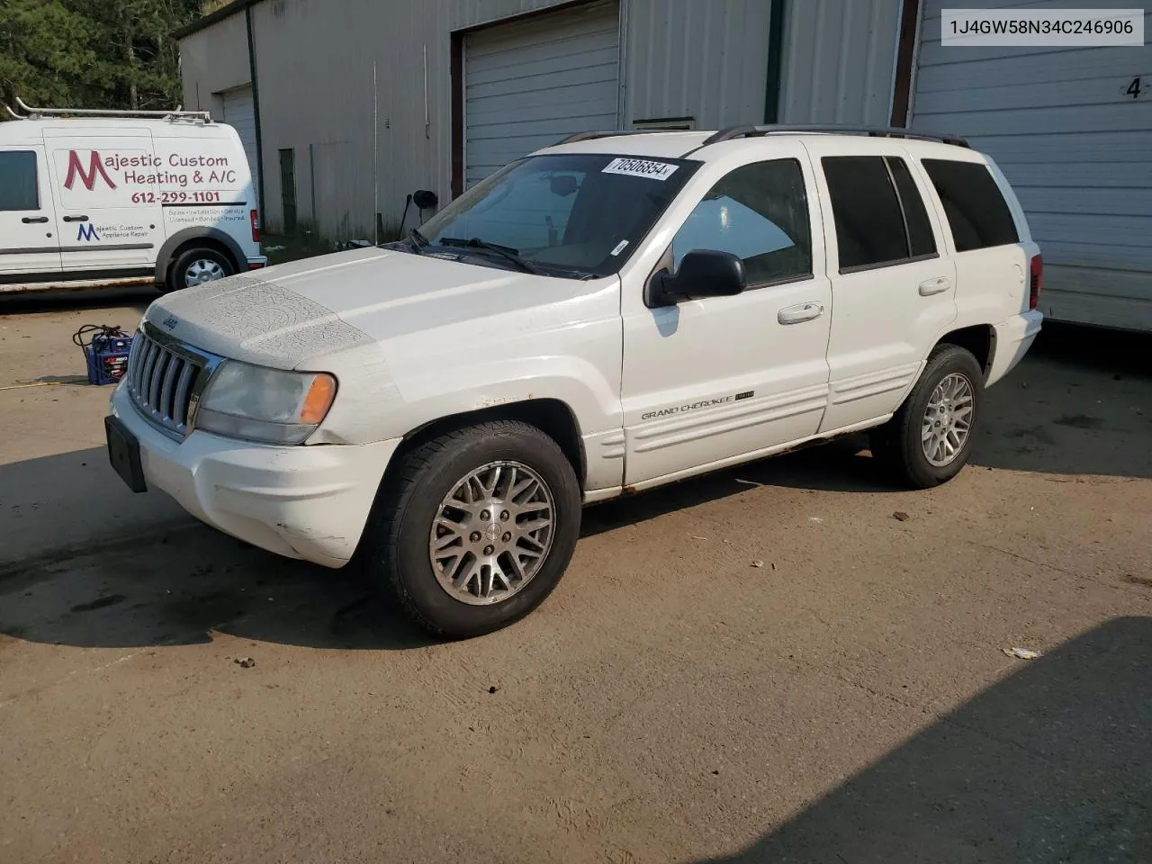 2004 Jeep Grand Cherokee Limited VIN: 1J4GW58N34C246906 Lot: 70506854