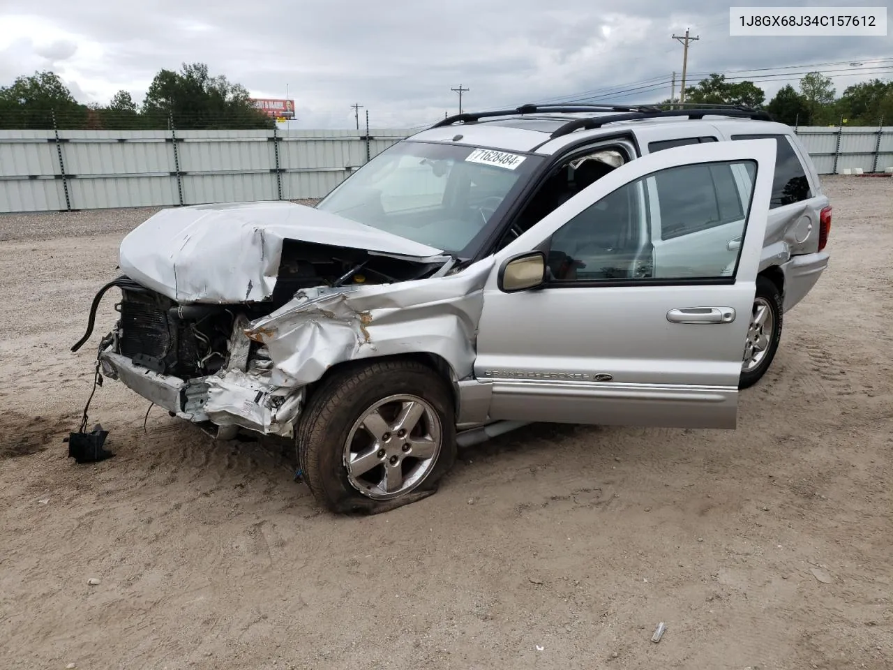 2004 Jeep Grand Cherokee Overland VIN: 1J8GX68J34C157612 Lot: 71628484