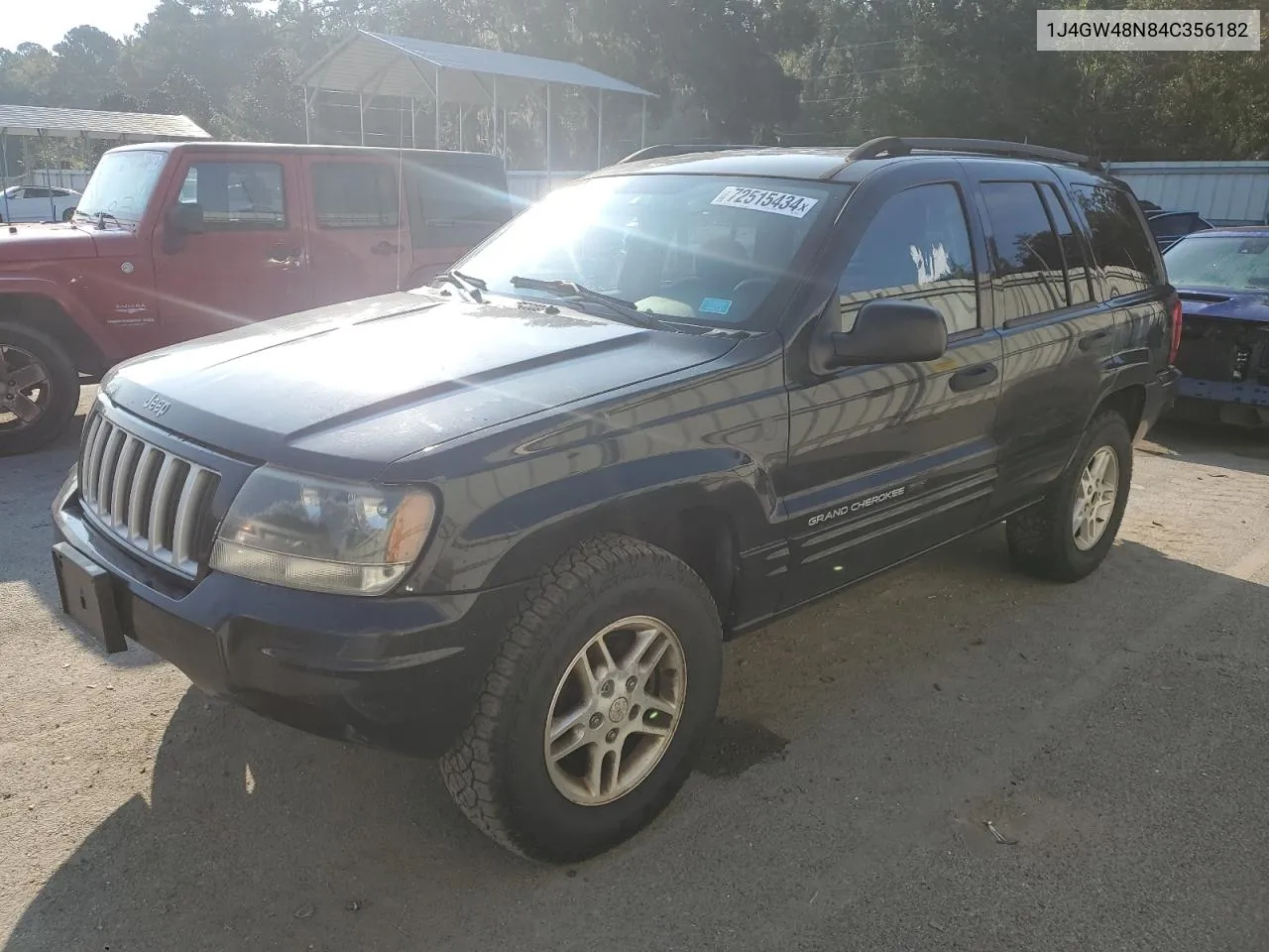 2004 Jeep Grand Cherokee Laredo VIN: 1J4GW48N84C356182 Lot: 72515434