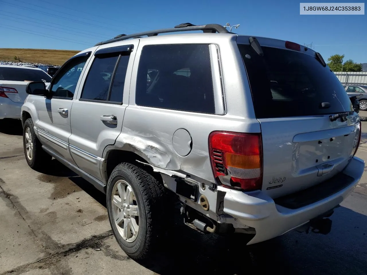 2004 Jeep Grand Cherokee Overland VIN: 1J8GW68J24C353883 Lot: 72984354