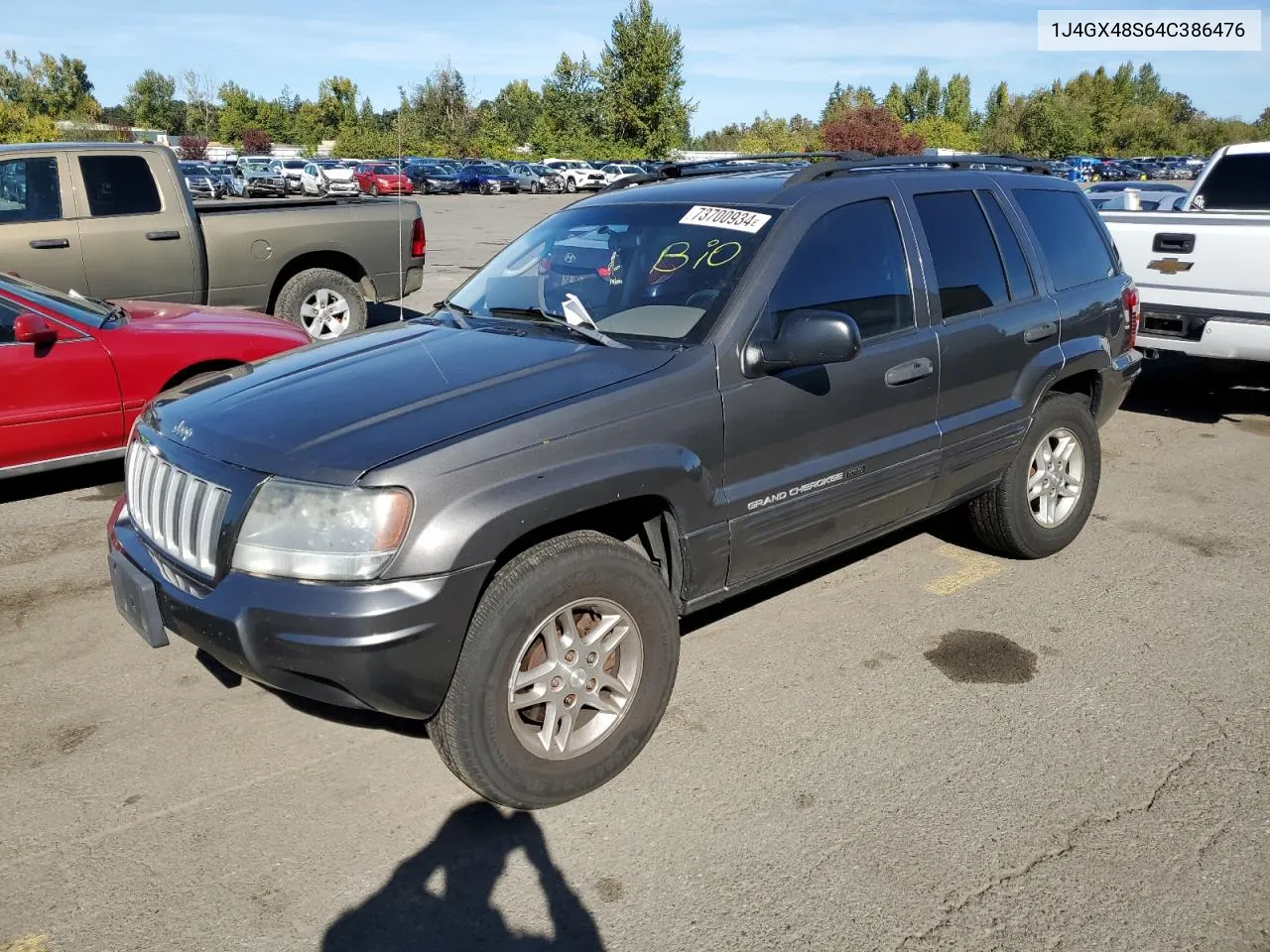 2004 Jeep Grand Cherokee Laredo VIN: 1J4GX48S64C386476 Lot: 73700934