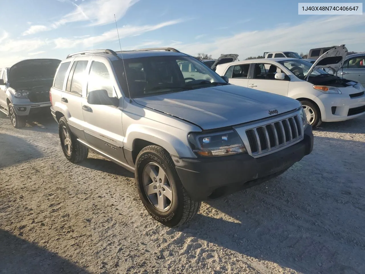 2004 Jeep Grand Cherokee Laredo VIN: 1J4GX48N74C406647 Lot: 77631654