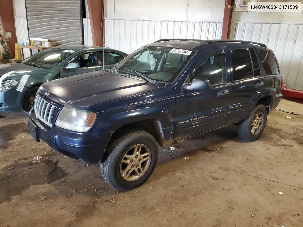 2004 Jeep Grand Cherokee Laredo VIN: 1J4GW48S34C171589 Lot: 78072484