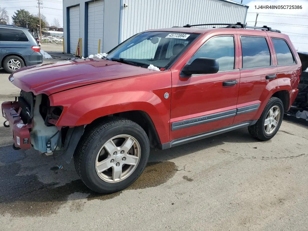 2005 Jeep Grand Cherokee Laredo VIN: 1J4HR48N05C725386 Lot: 45772894