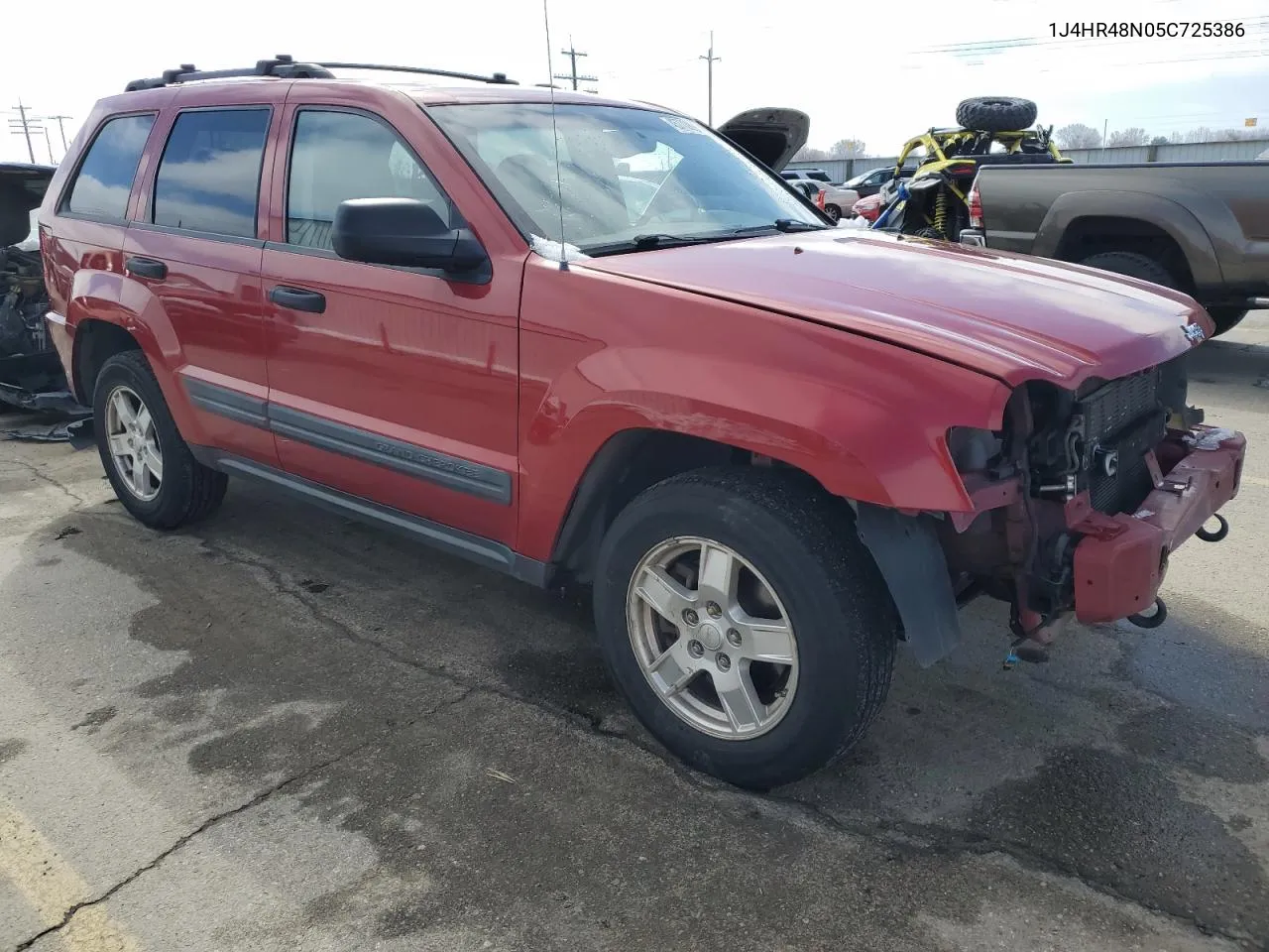 2005 Jeep Grand Cherokee Laredo VIN: 1J4HR48N05C725386 Lot: 45772894