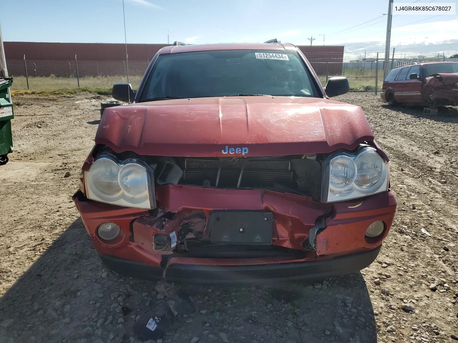 2005 Jeep Grand Cherokee Laredo VIN: 1J4GR48K85C678027 Lot: 51254434