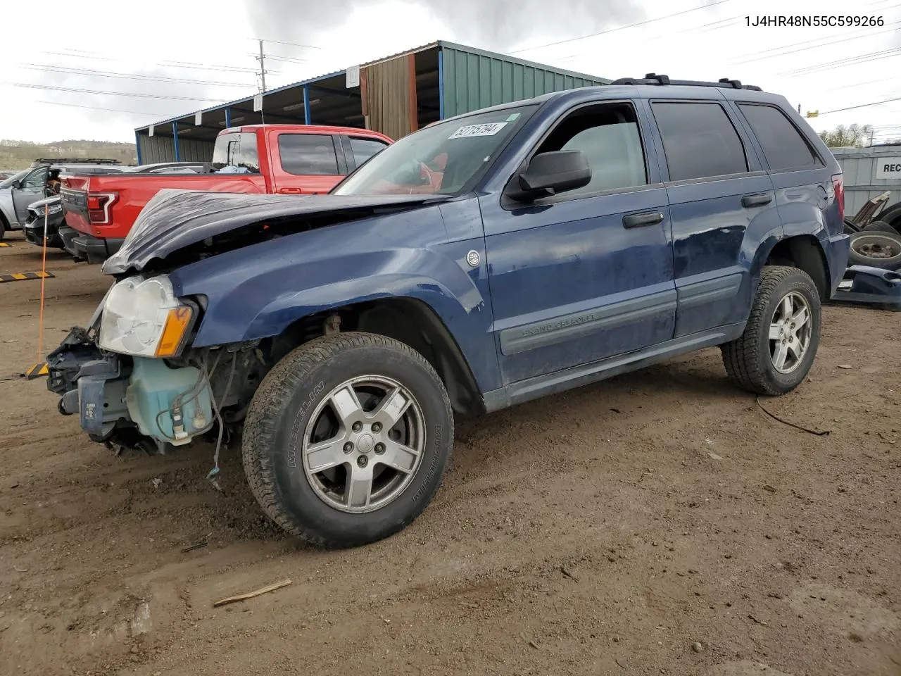 2005 Jeep Grand Cherokee Laredo VIN: 1J4HR48N55C599266 Lot: 52715794