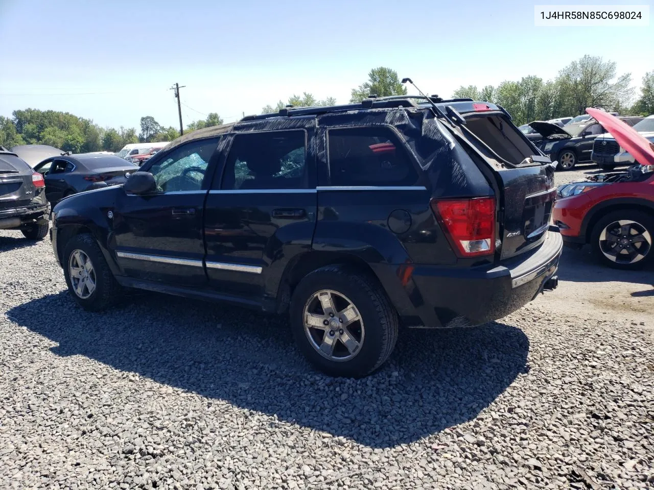 2005 Jeep Grand Cherokee Limited VIN: 1J4HR58N85C698024 Lot: 66045224