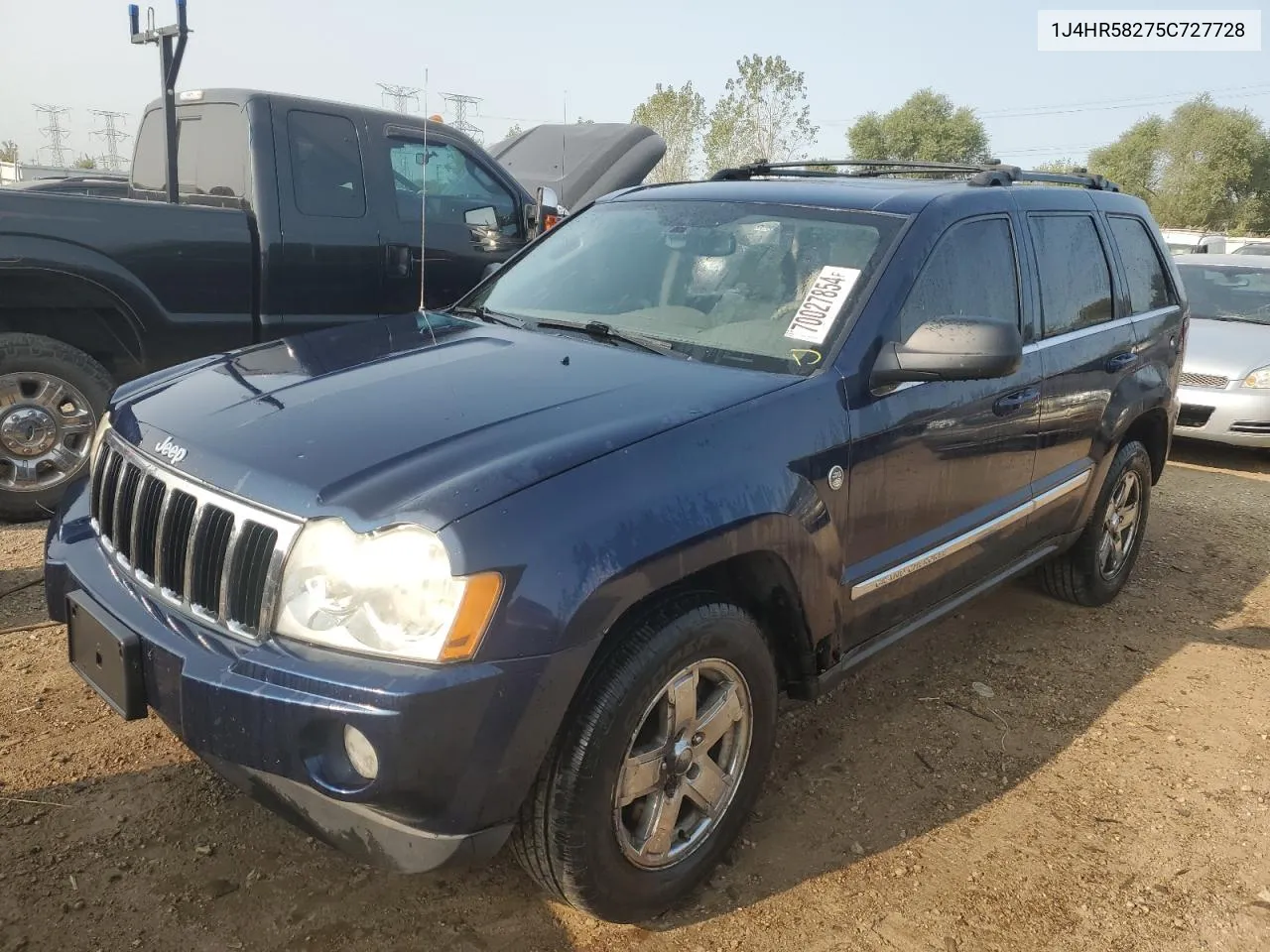 2005 Jeep Grand Cherokee Limited VIN: 1J4HR58275C727728 Lot: 70027854