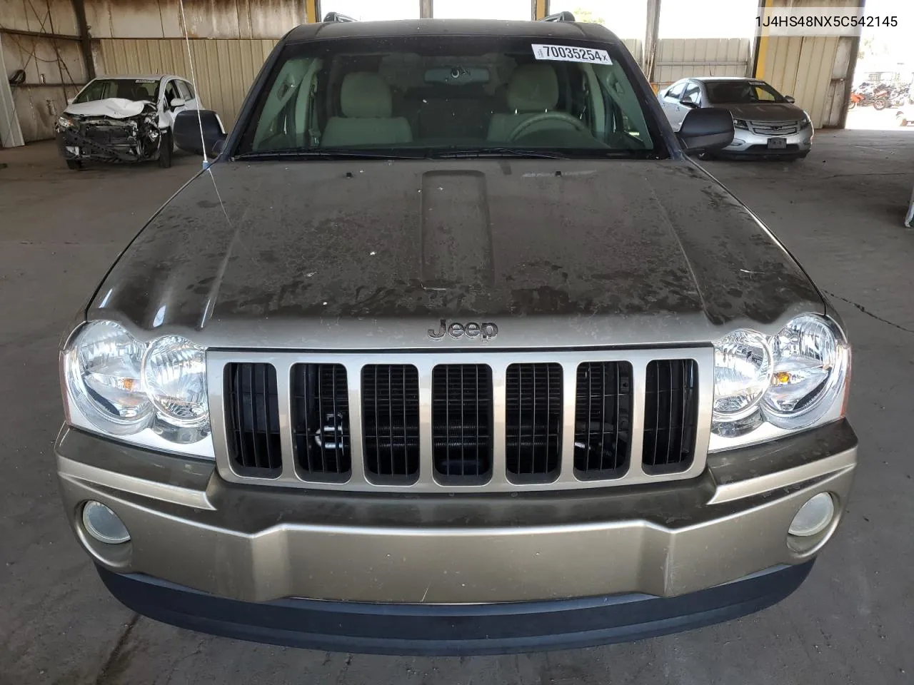 2005 Jeep Grand Cherokee Laredo VIN: 1J4HS48NX5C542145 Lot: 70035254