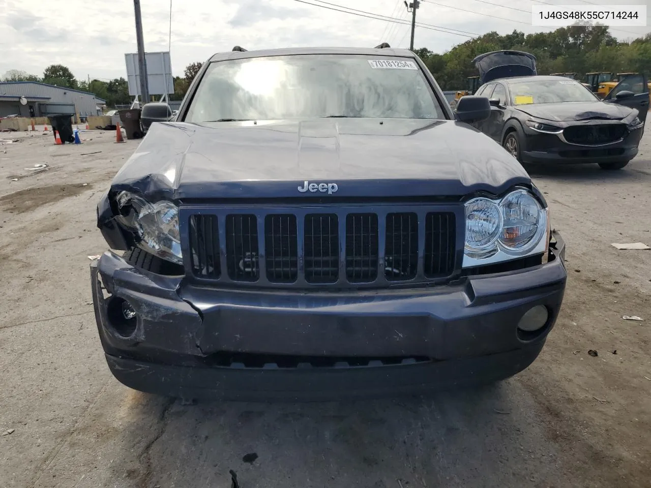 2005 Jeep Grand Cherokee Laredo VIN: 1J4GS48K55C714244 Lot: 70181254