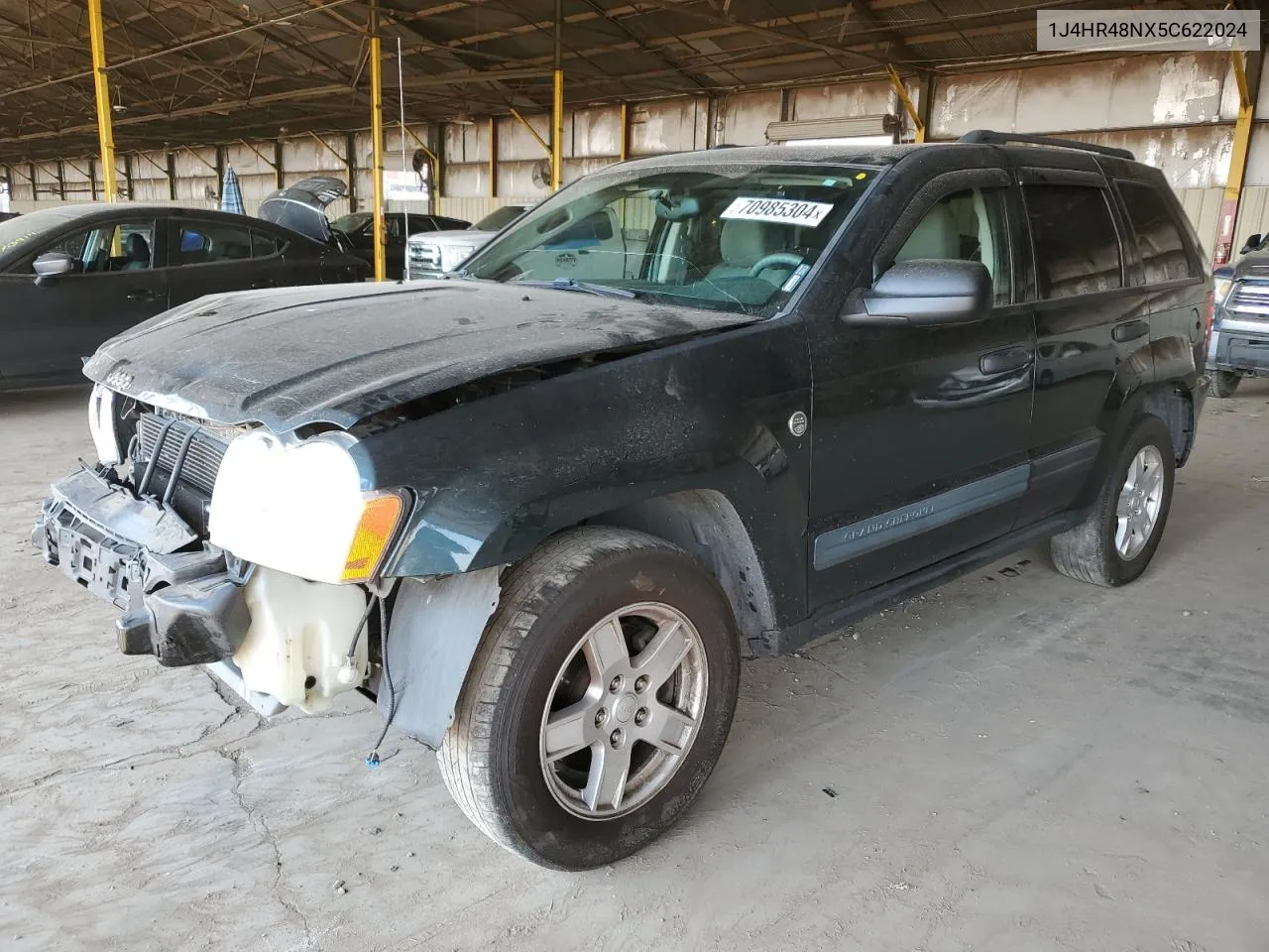 2005 Jeep Grand Cherokee Laredo VIN: 1J4HR48NX5C622024 Lot: 70985304