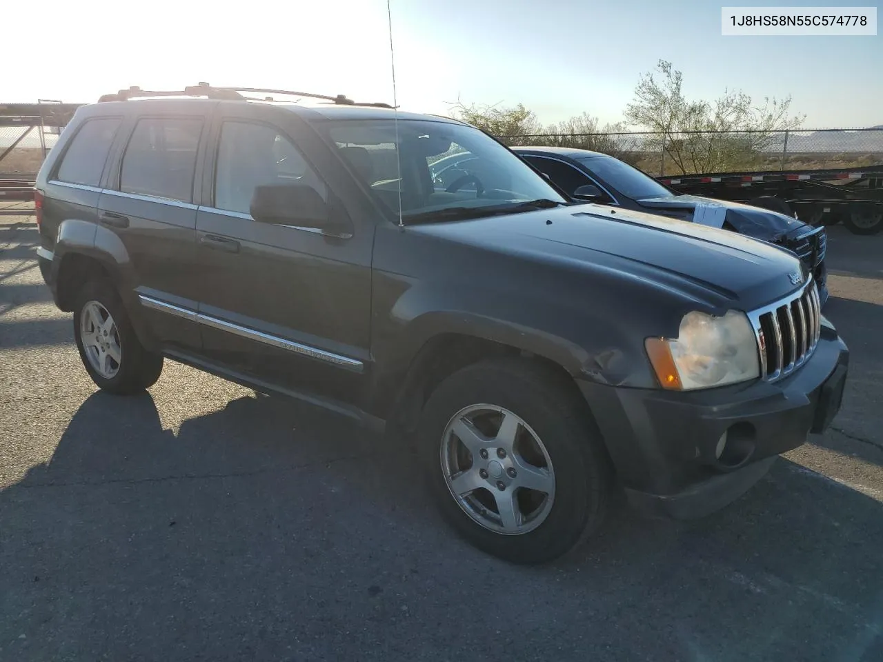 2005 Jeep Grand Cherokee Limited VIN: 1J8HS58N55C574778 Lot: 71855104