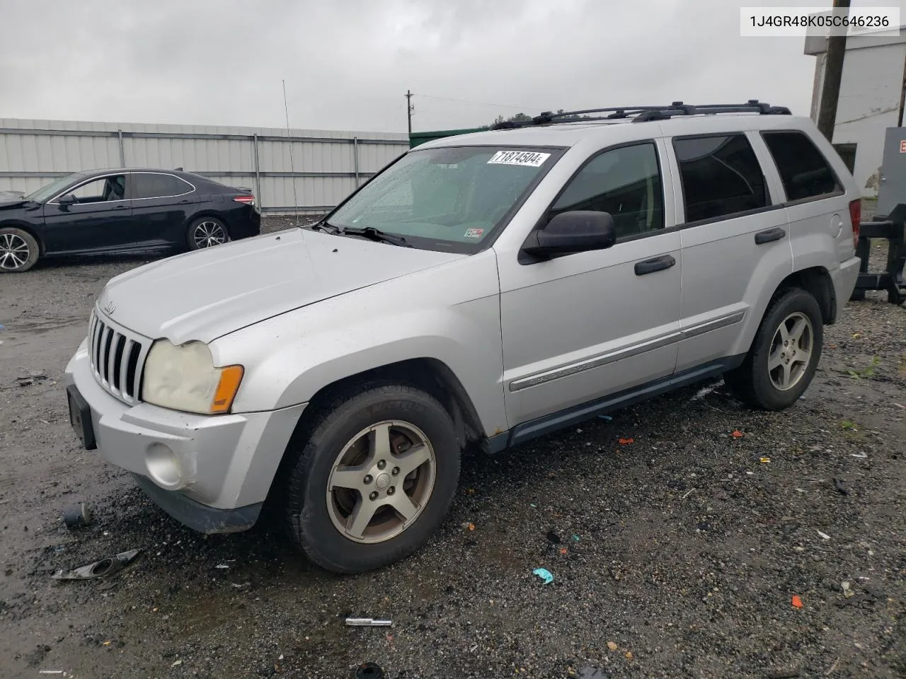 2005 Jeep Grand Cherokee Laredo VIN: 1J4GR48K05C646236 Lot: 71874504