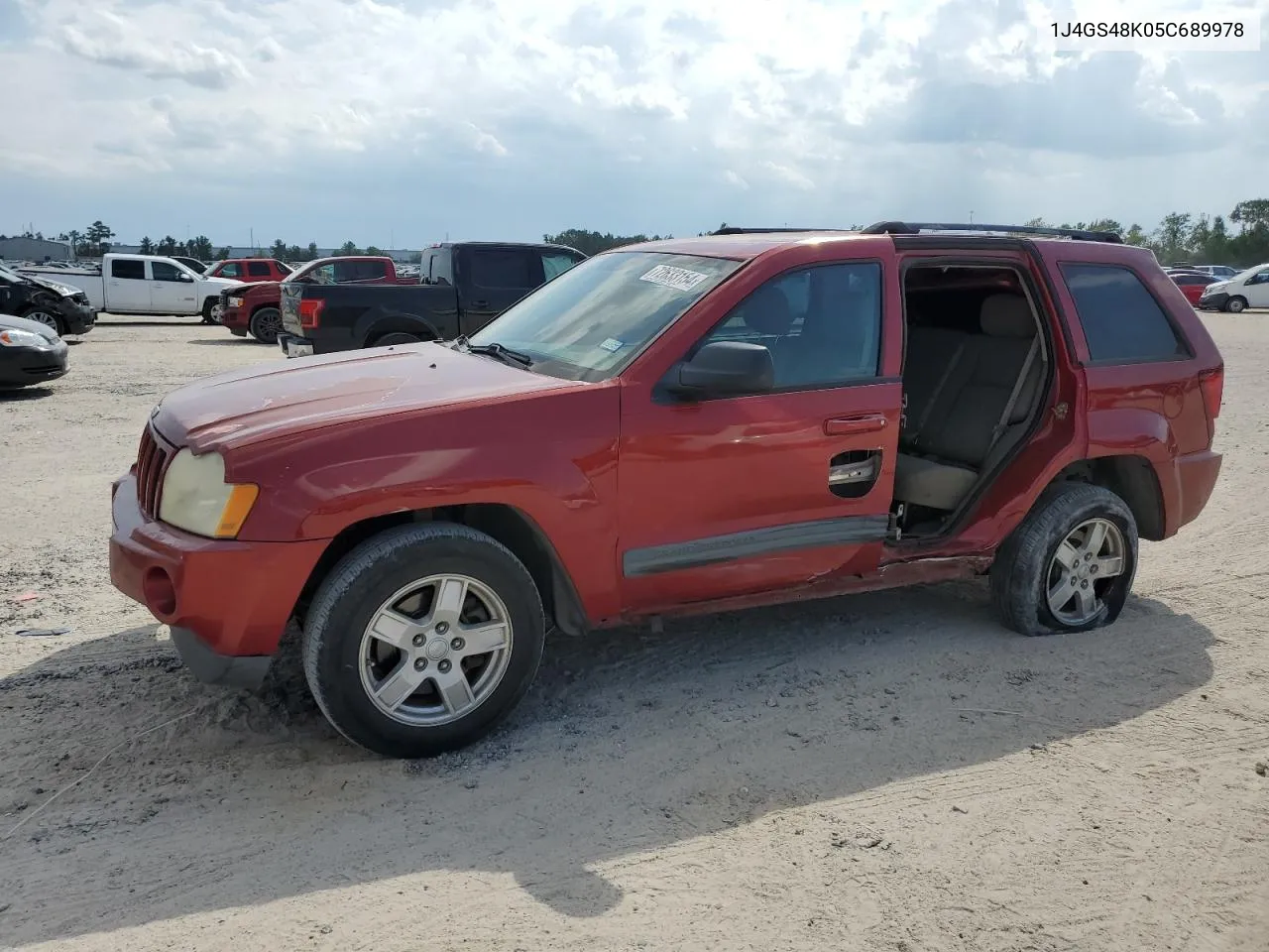 2005 Jeep Grand Cherokee Laredo VIN: 1J4GS48K05C689978 Lot: 72633154