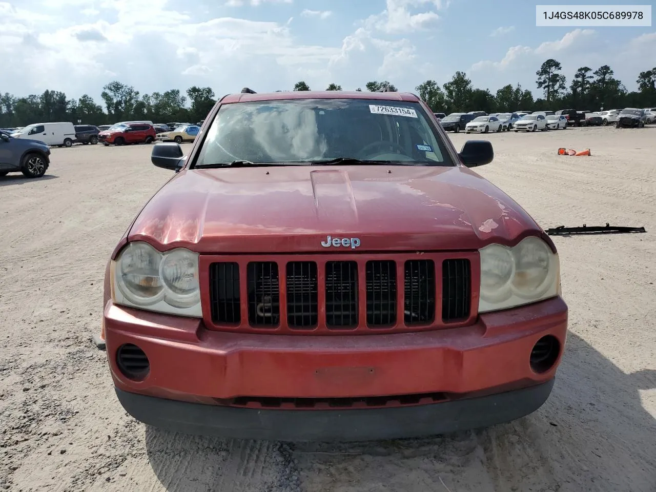 2005 Jeep Grand Cherokee Laredo VIN: 1J4GS48K05C689978 Lot: 72633154