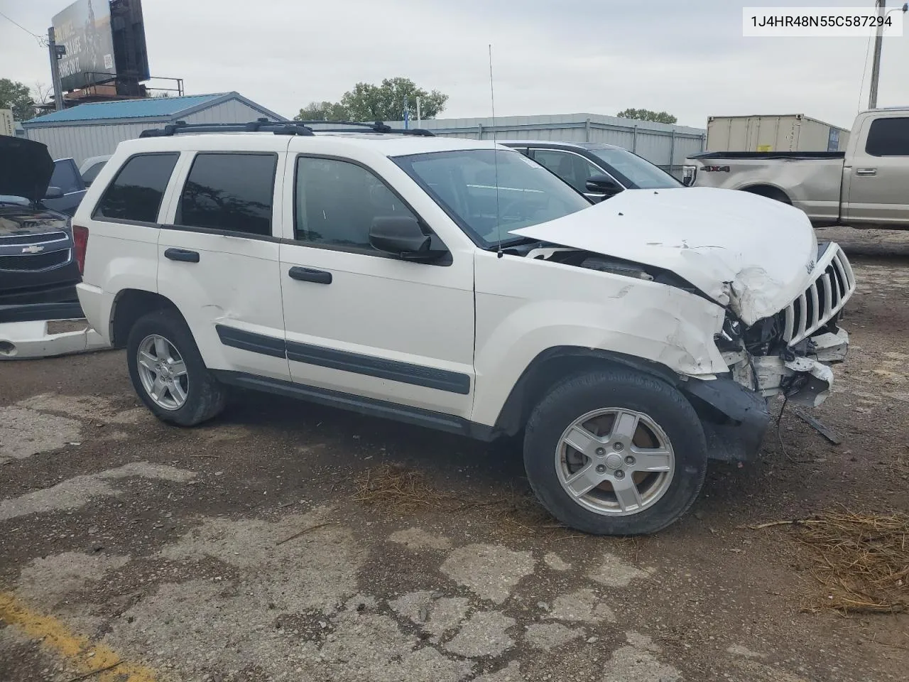 2005 Jeep Grand Cherokee Laredo VIN: 1J4HR48N55C587294 Lot: 72711534