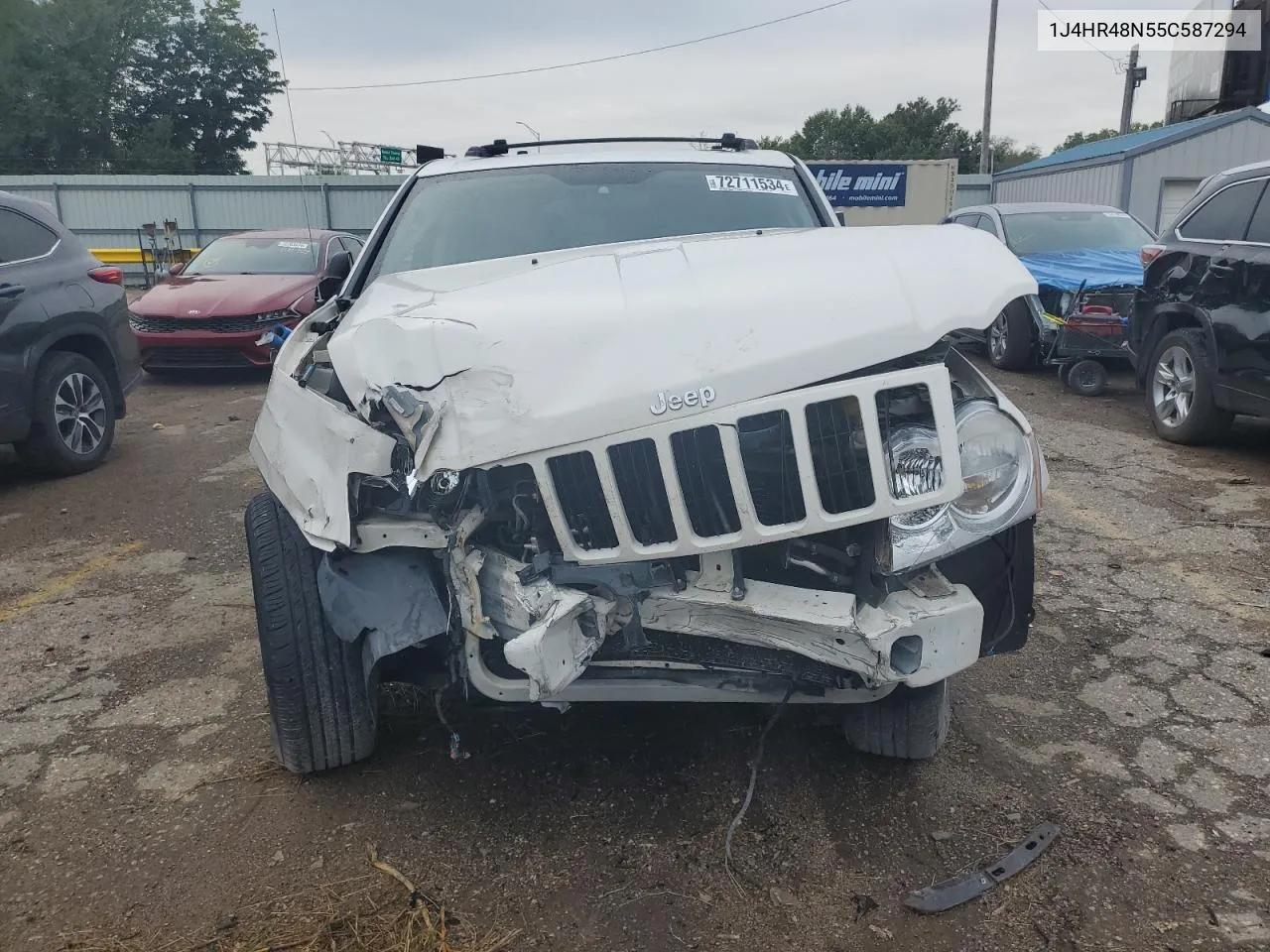 2005 Jeep Grand Cherokee Laredo VIN: 1J4HR48N55C587294 Lot: 72711534