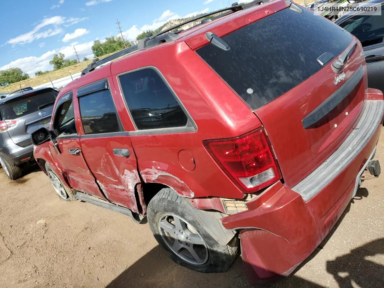 2005 Jeep Grand Cherokee Laredo VIN: 1J4HR48N25C690219 Lot: 74240644