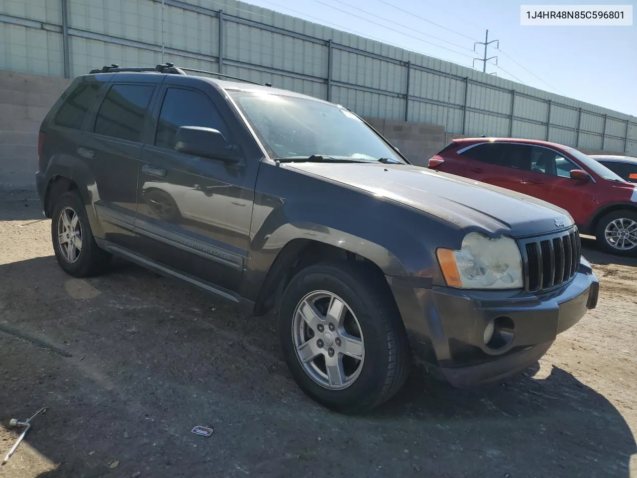 2005 Jeep Grand Cherokee Laredo VIN: 1J4HR48N85C596801 Lot: 74281924