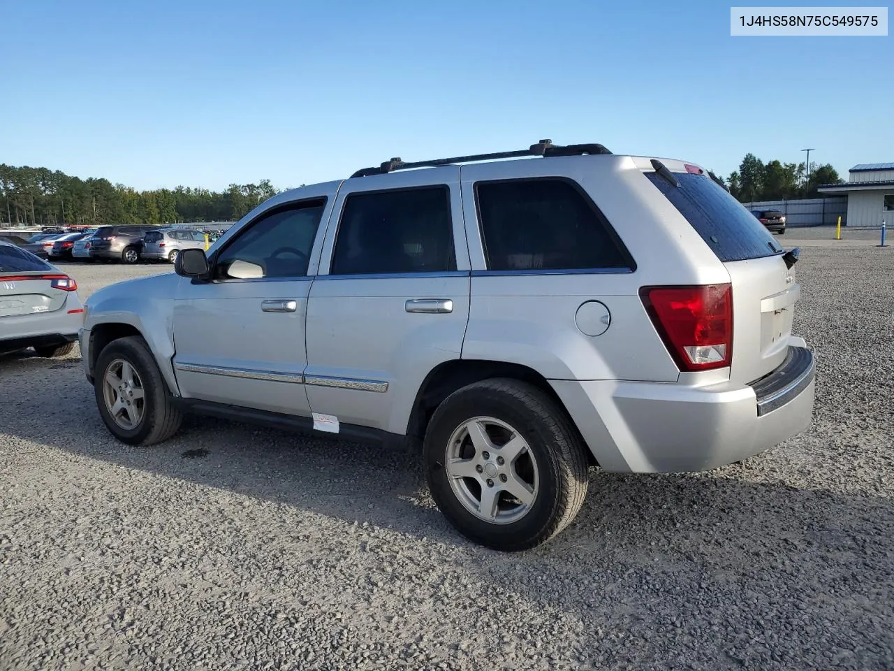 2005 Jeep Grand Cherokee Limited VIN: 1J4HS58N75C549575 Lot: 75189694