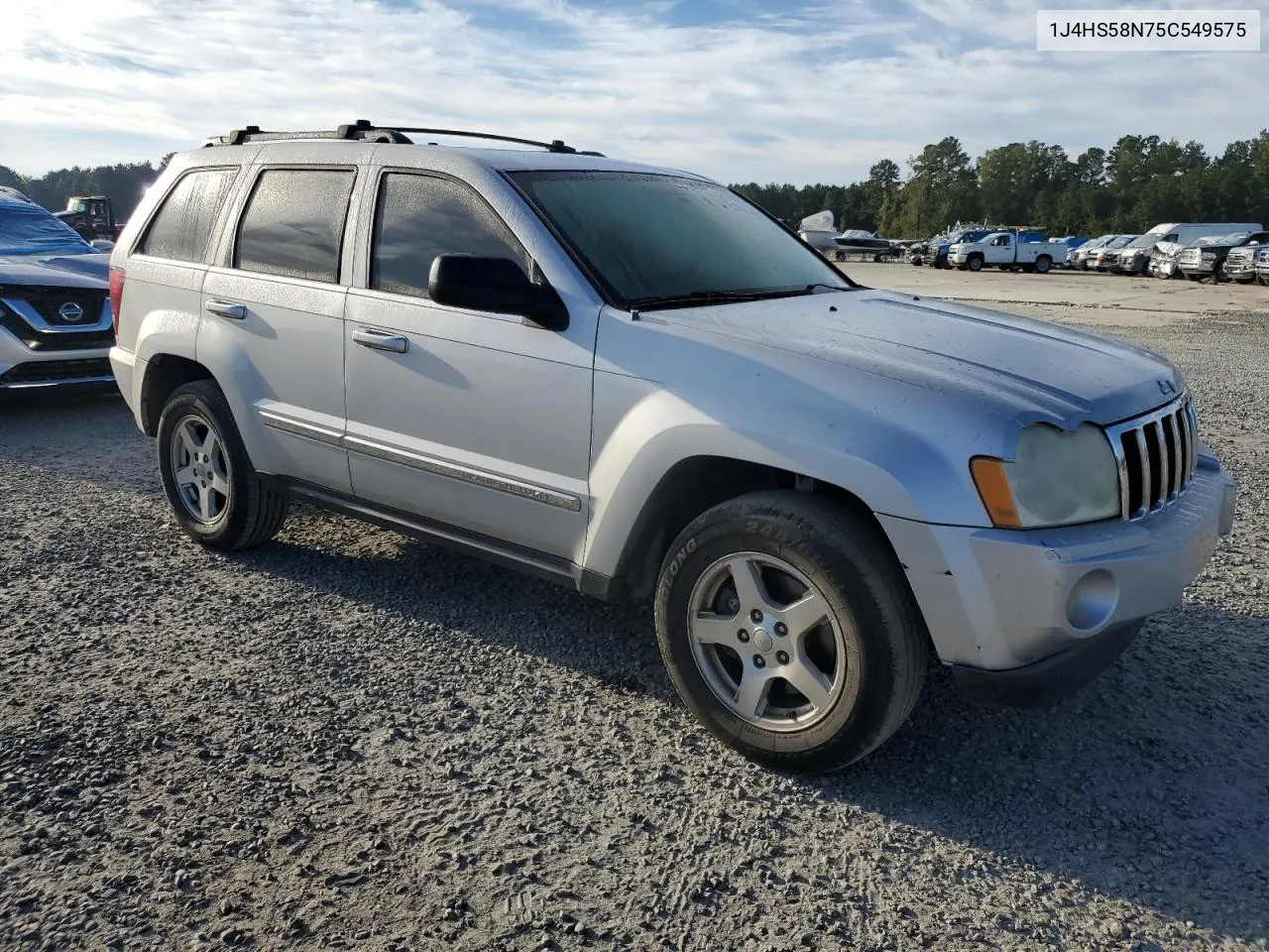 2005 Jeep Grand Cherokee Limited VIN: 1J4HS58N75C549575 Lot: 75189694