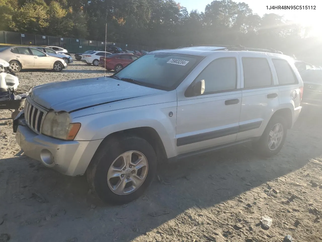 2005 Jeep Grand Cherokee Laredo VIN: 1J4HR48N95C515112 Lot: 75903234