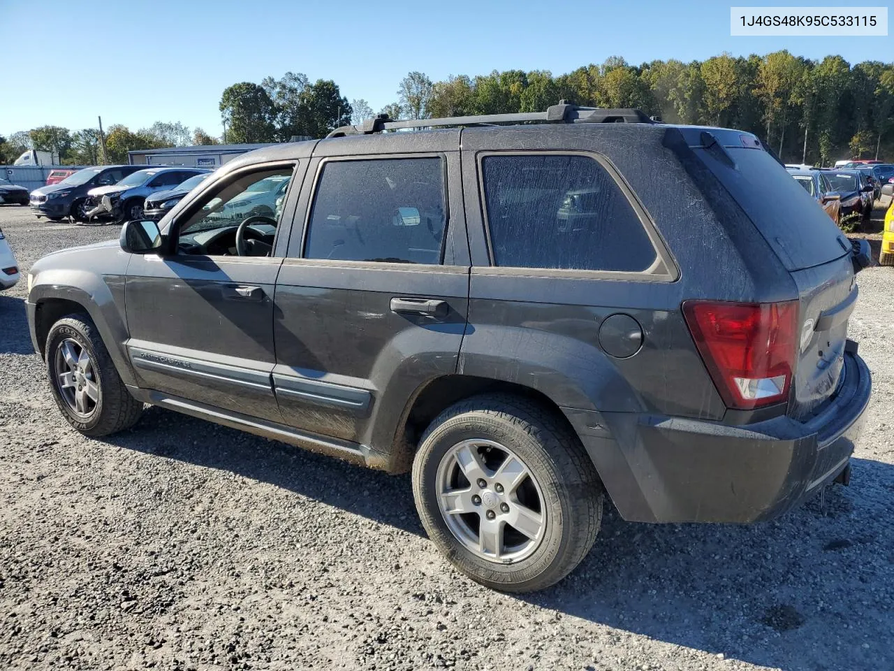 2005 Jeep Grand Cherokee Laredo VIN: 1J4GS48K95C533115 Lot: 76238364