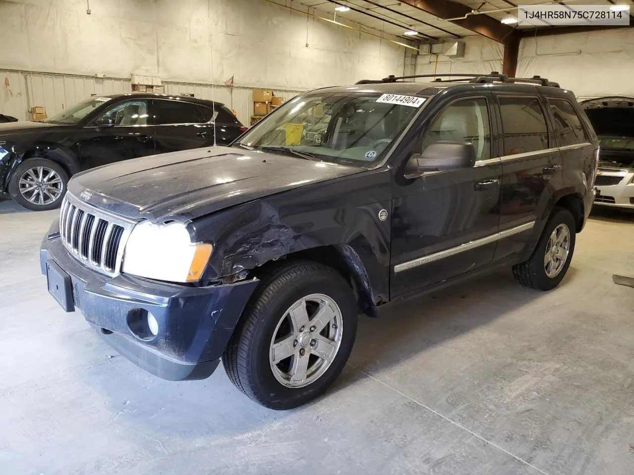 2005 Jeep Grand Cherokee Limited VIN: 1J4HR58N75C728114 Lot: 80144904