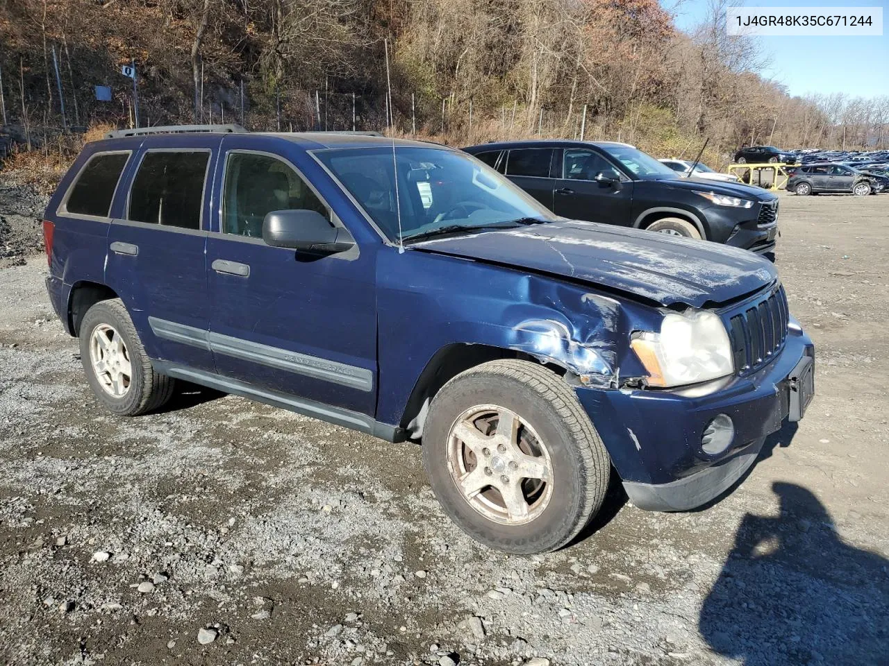 2005 Jeep Grand Cherokee Laredo VIN: 1J4GR48K35C671244 Lot: 80617564