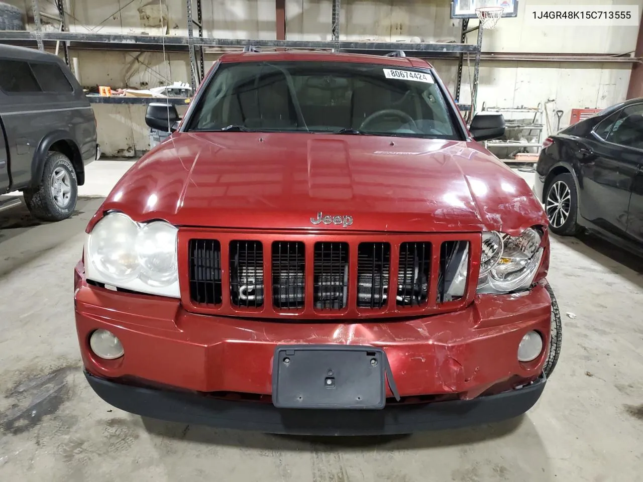 2005 Jeep Grand Cherokee Laredo VIN: 1J4GR48K15C713555 Lot: 80674424